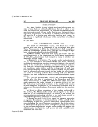 Solid Waste Disposal Act (RCRA) 