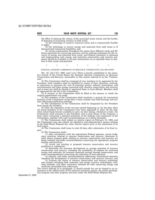 Solid Waste Disposal Act (RCRA) 