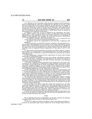 Solid Waste Disposal Act (RCRA) 