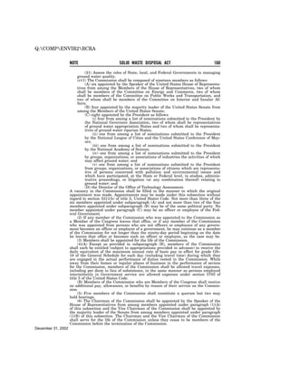 Solid Waste Disposal Act (RCRA) 