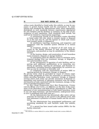 Solid Waste Disposal Act (RCRA) 