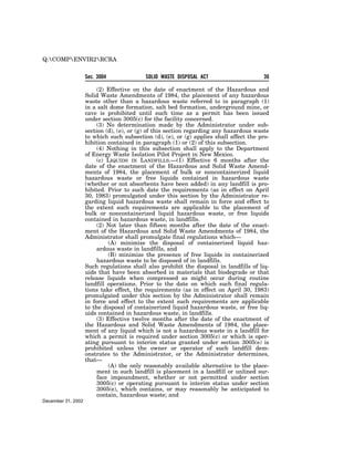 Solid Waste Disposal Act (RCRA) 