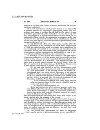 Solid Waste Disposal Act (RCRA) 