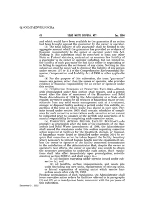 Solid Waste Disposal Act (RCRA) 