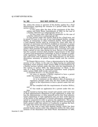 Solid Waste Disposal Act (RCRA) 