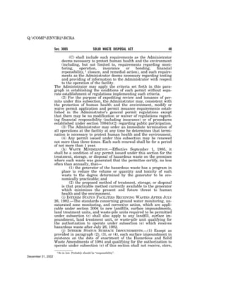 Solid Waste Disposal Act (RCRA) 