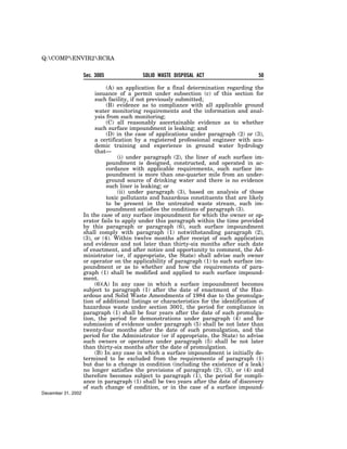 Solid Waste Disposal Act (RCRA) 