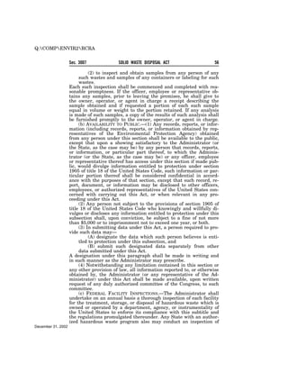 Solid Waste Disposal Act (RCRA) 