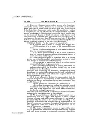 Solid Waste Disposal Act (RCRA) 