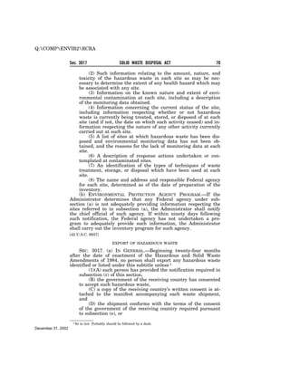 Solid Waste Disposal Act (RCRA) 