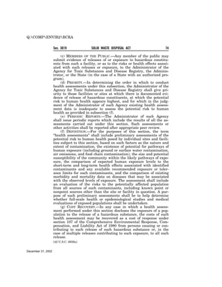 Solid Waste Disposal Act (RCRA) 