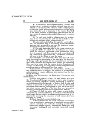 Solid Waste Disposal Act (RCRA) 