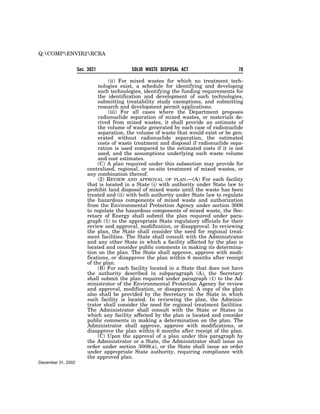 Solid Waste Disposal Act (RCRA) 