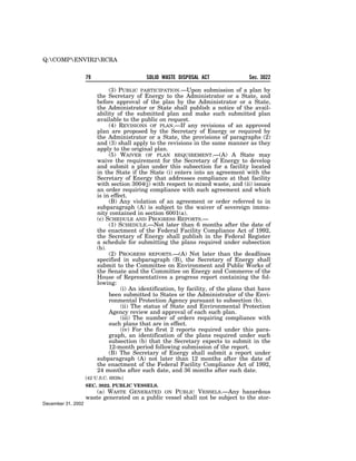 Solid Waste Disposal Act (RCRA) 