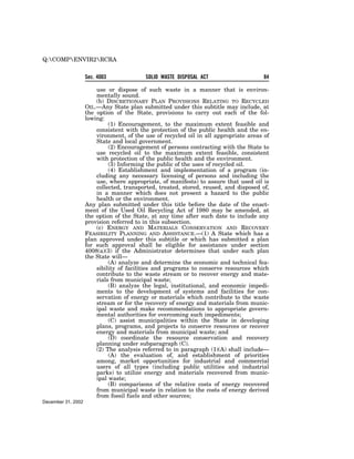 Solid Waste Disposal Act (RCRA) 