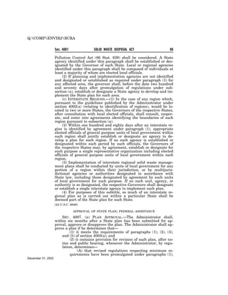 Solid Waste Disposal Act (RCRA) 