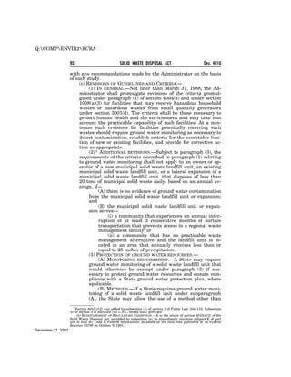 Solid Waste Disposal Act (RCRA) 