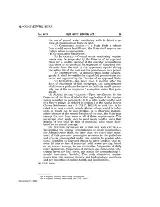 Solid Waste Disposal Act (RCRA) 