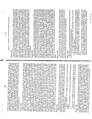 Conference Report on NEPA