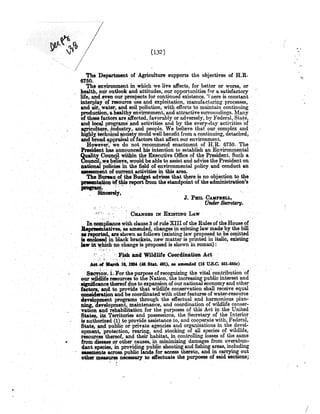 Congressional White Paper on a National Policy for the Environment 