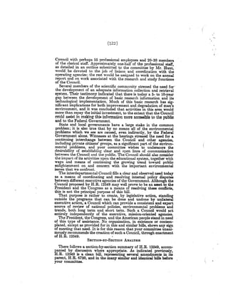 Congressional White Paper on a National Policy for the Environment 