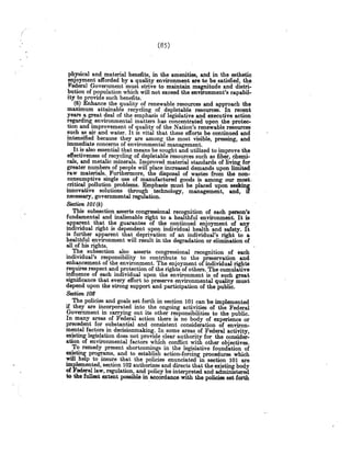 Senate Report on NEPA