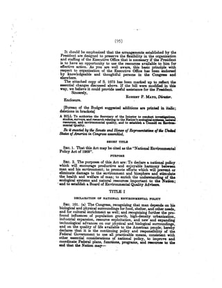 Senate Report on NEPA