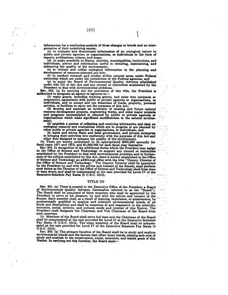 Senate Report on NEPA