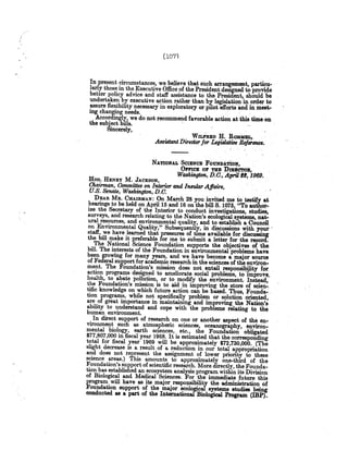 Senate Report on NEPA