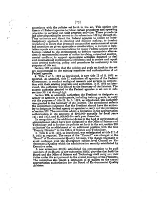 Senate Report on NEPA