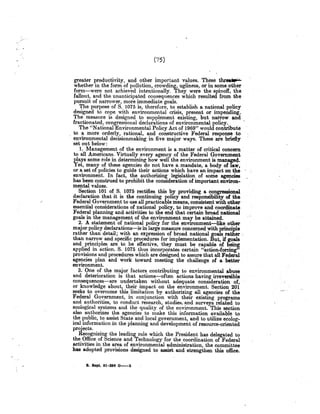 Senate Report on NEPA