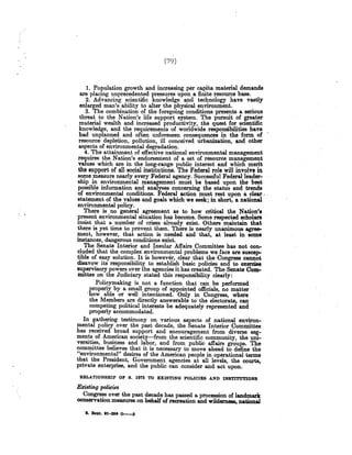 Senate Report on NEPA