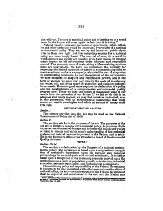 Senate Report on NEPA