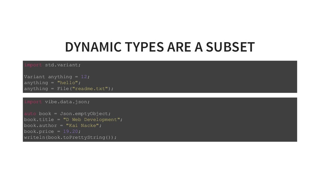 D programming language
