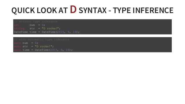 D programming language