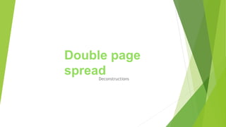 Double page
spreadDeconstructions
 