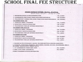 School final fee Structure
 