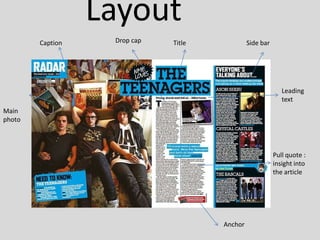 SHADOAWS AND LIGHTS USED TO HIGHLIGH THOES ‘BIECPTS’ AS DESCRIBED IN THE CAPTION