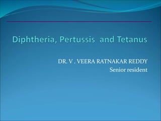 DR. V . VEERA RATNAKAR REDDY 
Senior resident 
 