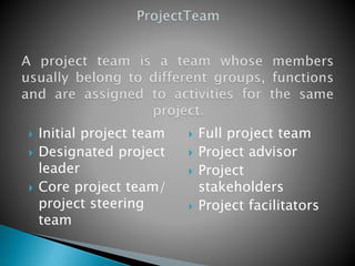 Project Team Delevopment | PPTX