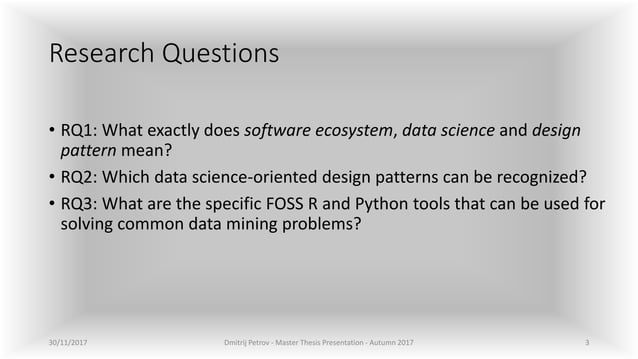 Discovering Data Science Design Patterns with Examples from R and ...