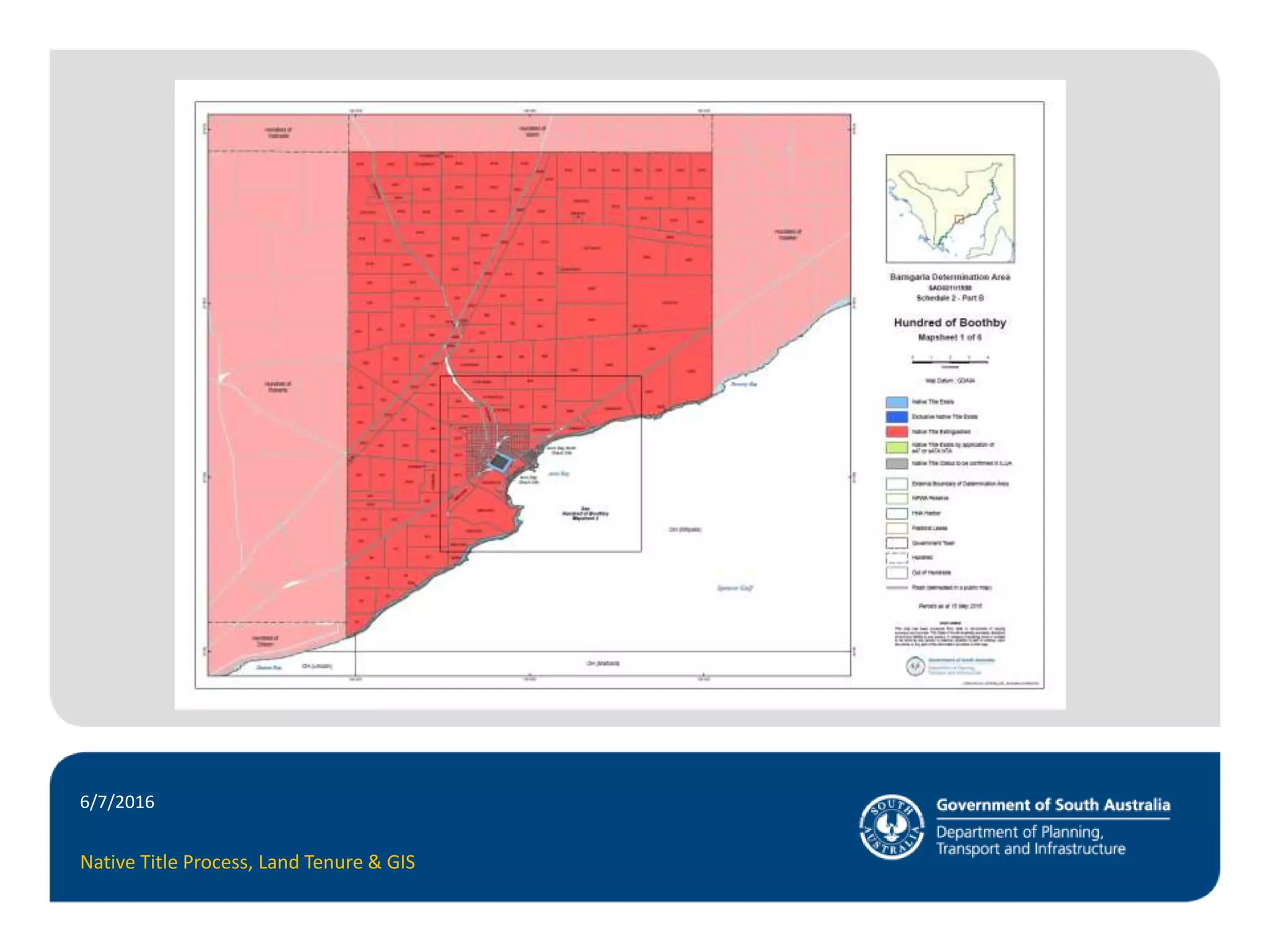 The Native Title Process – Land Tenure & Mapping | PPTX