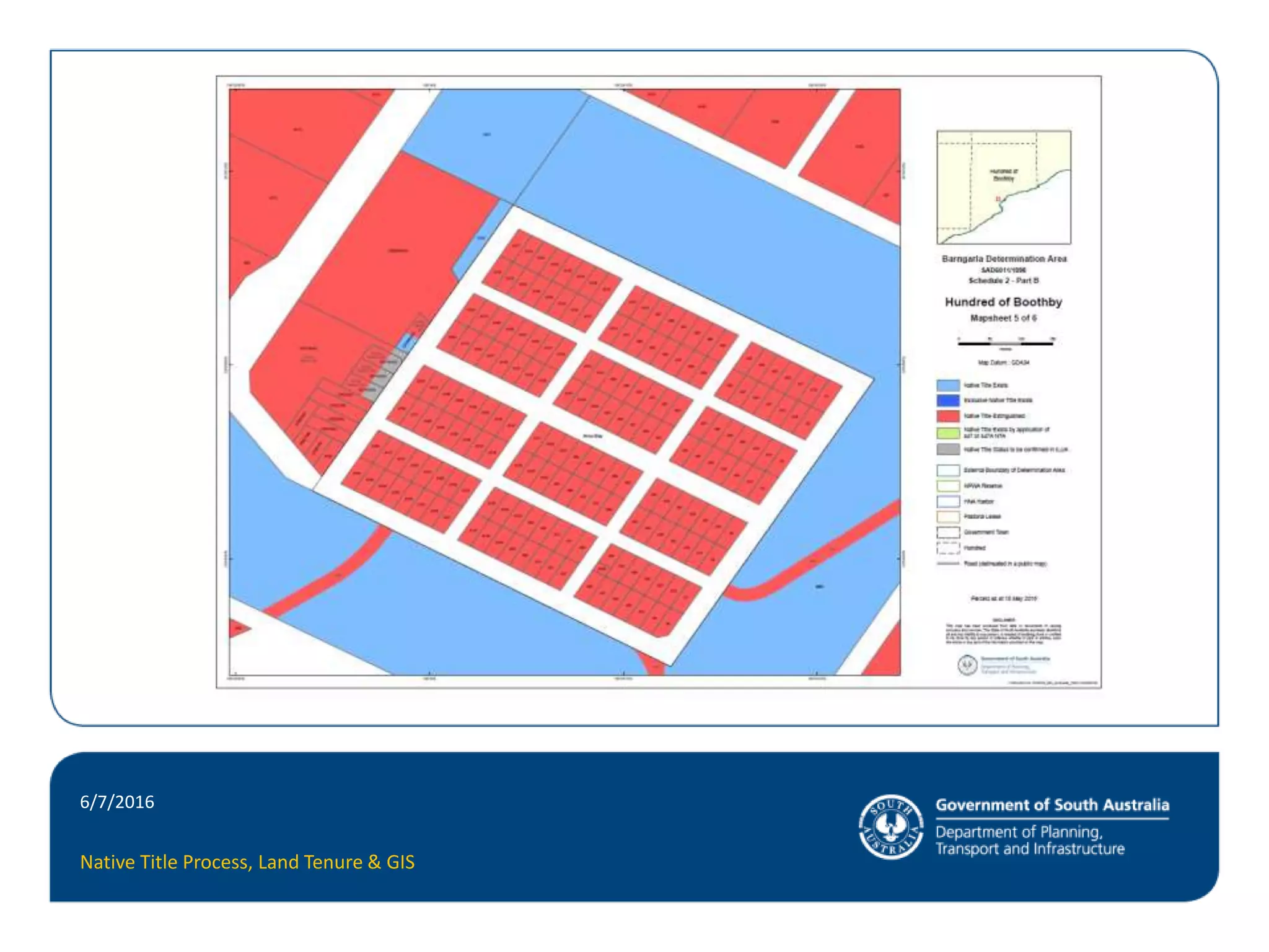 The Native Title Process – Land Tenure & Mapping | PPTX