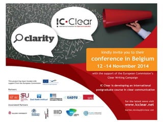 IC Clear au colloque Droits Quotidiens