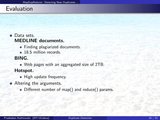 Efficient Duplicate Detection Over Massive Data Sets | PDF