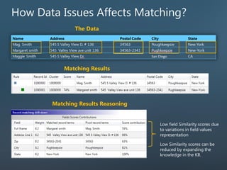 How Data Issues Affects Matching?
Matching Results
Matching Results Reasoning
The Data
 