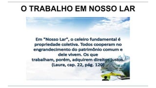 O TRABALHO EM NOSSO LAR
 