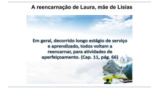 A reencarnação de Laura, mãe de Lísias
 