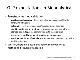 GLP in Bioequivalence Studies | PPT