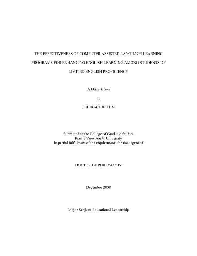 Dr. David E. Herrington, PhD Dissertation Chair for CHENGCHIEH LAI